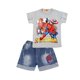 thumbnail image 1 of 2023 nuevos conjuntos de niños de dibujos animados de verano de algodón para niños camiseta y pantalones cortos de mezclilla conjunto de ropa para niños traje ropa Spiderman150 (8T) Gao Jinjia LED, 1 of 2