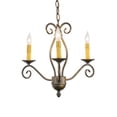 thumbnail image 3 of Meyda Tiffany 156774 Sienna 3 Light 18" Wide Taper Candle Multi Light Pendant - French, 3 of 6