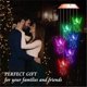thumbnail image 4 of Solar Guardians Angel Wind Chime Light Spinners Spiral String Hanging Garden Decoration Outdoor, 4 of 5