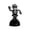 Black1, variant on 1Pc Halloween Solar Dancing Ghost Figurine, Swing Ghost Bobblehead Dashboard Decor, Solar Powered Waving Ornament for Car Interior, Desk And Halloween Tabletop Display