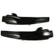 thumbnail image 1 of Espejo retrovisor lateral para puerta, luz intermitente LED, indicador de luz intermitente A0999060143 para Mercedes Benz Clase C Clase E, lente amarilla LED negra, 1 par, 1 of 1