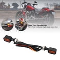 thumbnail image 1 of LED Rear Mini Turn Signal Indicator For Sportster Touring Dyna Black Amber, 1 of 10