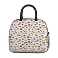 thumbnail image 2 of Lunch Bag Lunch Box for Women Reusable Insulated Lunch Bags,Water-Resistant Sushi Print Cooler Lunch Tote Bag, Large Capacity for Work Travel Picnic, 2 of 6