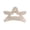 Beige, variant on Hair Claw Hollow Five-Pointed Star Shape Hair Clip Medium Size Back Head Shark Hair Claw Anti-slip Teeth Strong Grip Hair Accessory