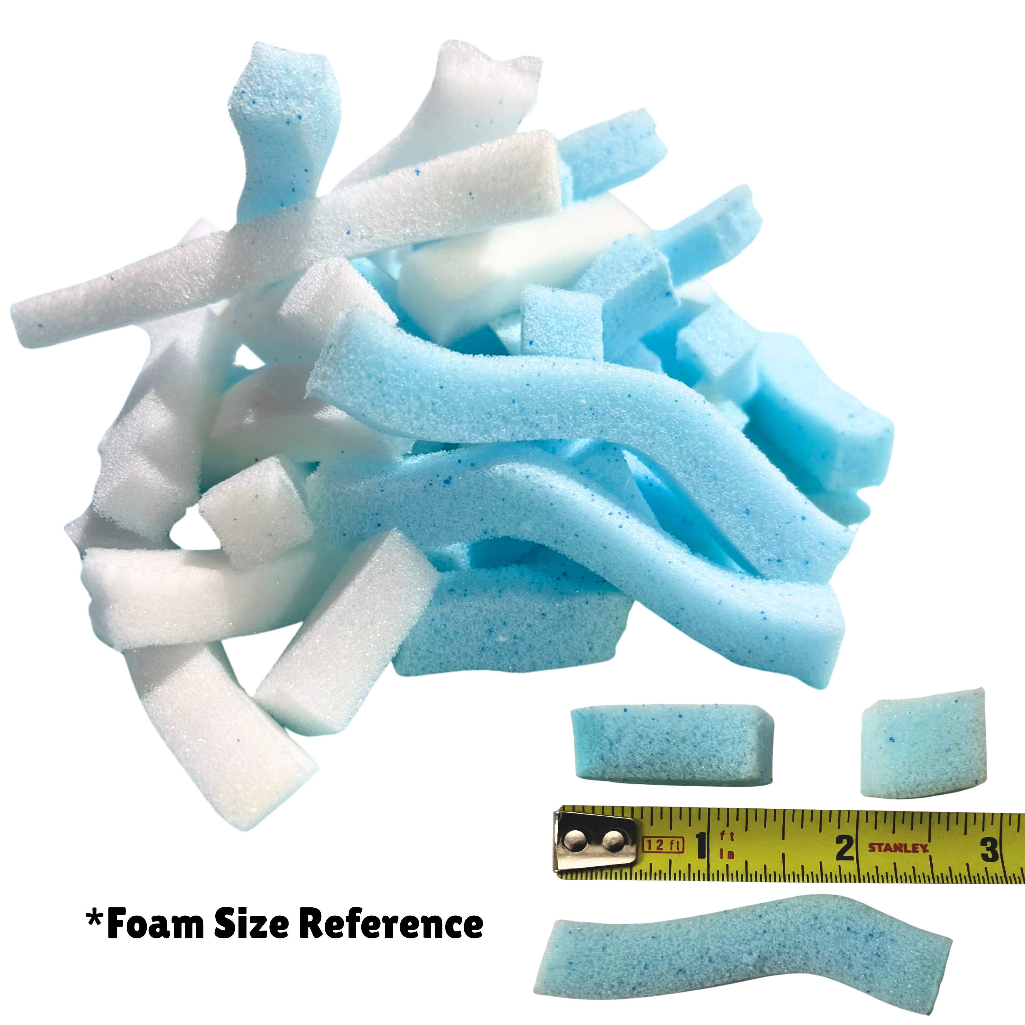 QQbed Shredded Memory Foam Fill, 40 lb, Bean Bag Refill for Pillows, Cushions and Crafts