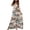 White, variant on IROINNID A-Line Dress For Women Sleeveless Print Open Back Casual Gorgeous Halter Mid-Calf Long Dress V-Neck Full-Length Dress