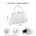 thumbnail image 2 of Bolso de mano de noche JAMBHALA Dressy Floral Satin para mujer, 2 of 8