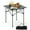 Black, variant on Biotree Folding Roll-Up Camping Table with Metal Legs Portable Lightweight Outdoor Table for Camping Picnic Beach, Black
