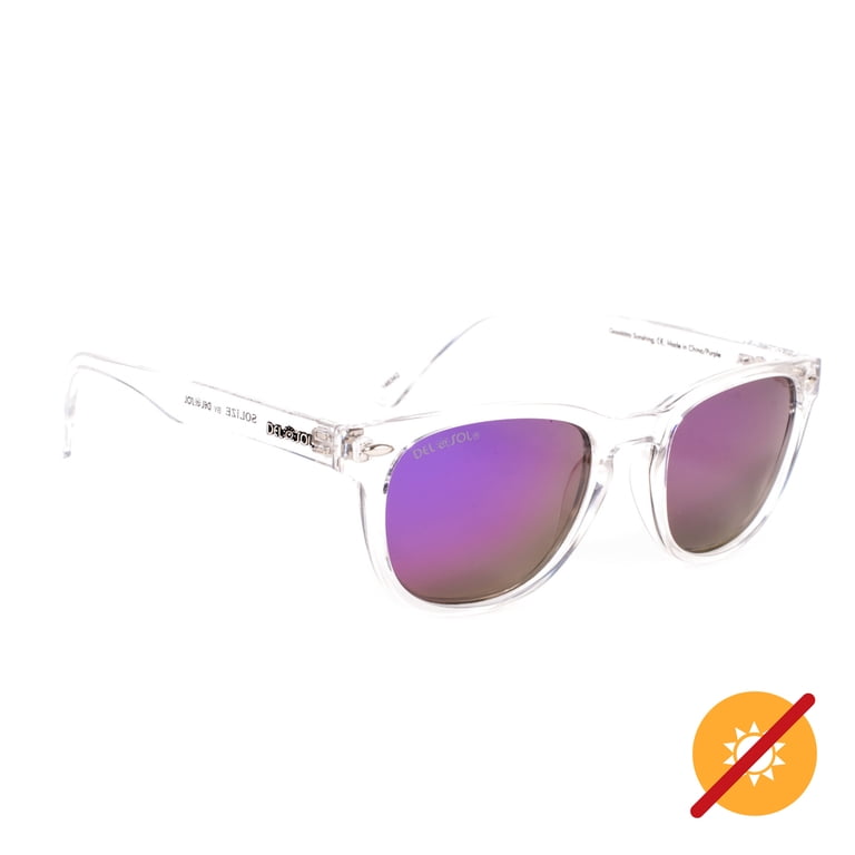 Del Sol Color-Changing Lilac Sunglasses Women’s Solize Lifetime Guarantee Del Sol Solize Color-Changing Unisex Sunglasses - Good day  main image 2