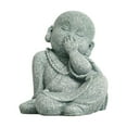 thumbnail image 1 of GUOOL Figure Buddha Statue Accessories Delicate Chinese Sculpture Dolls Cute Sculpture Snicker, 1 of 9