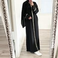 thumbnail image 2 of 2025 Robes Maxi Décontractées Unies à Manches Bouffantes pour Femmes Col Rond Robe Maxi en Tricot Robe d'Été pour Femmes Robe d'Été Ligne A Robe en Tricot Femmes, 2 of 5