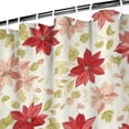 thumbnail image 3 of Pioneer Flower Floral Print Pattern Shower Curtain 72"x72", Bathroom Decorative Shower Curtain Set with 12 Hooks, Waterproof Washable, 3 of 6