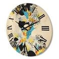 thumbnail image 3 of Designart 'Fluid Shapes In Bauhaus Memphis Style Minimal' Modern Wood Wall Clock, 3 of 5