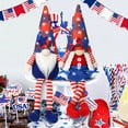 thumbnail image 4 of Ayieyill Patriotic Gnomes Home Decor Plush Red White Blue Polyester Decoration, Set of 2, 14.5inches, 4 of 7