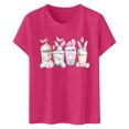 thumbnail image 5 of iTNHFP Hauts d'Été pour Femmes T-Shirt Décontracté Col Rond Manches Courtes pour Confort et Style 2132, 5 of 5