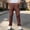 Brown, variant on Amidoa Boys Twill Chino Pants Straight Leg Causal Elastic Waist Regular Fit Stretch Kids School Uniform Pants Dark Gray Size 7-8Years