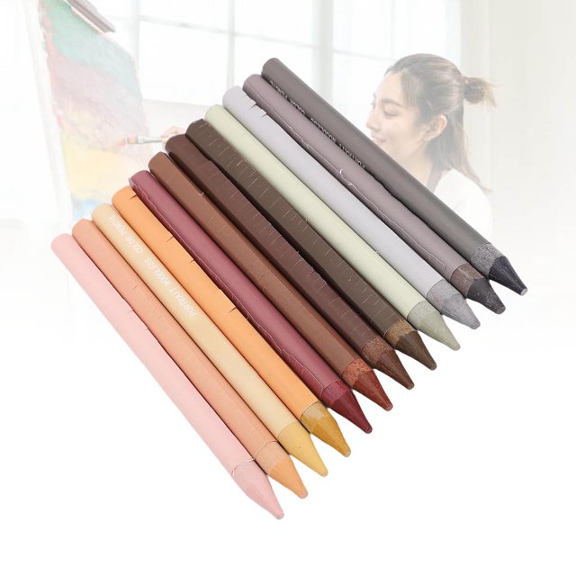 Solid Pigmented Pencils Botanical Garden Set,Woodless Watercolor Pencils Set Soft Core Art Pastel Pencils Set For Adult Artists Colorists
