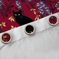 thumbnail image 4 of Erosebridal Black Cat Purple Lavender Blackout Curtains Set of 2 (52x84 Each),Kawaii Kitten Window Curtains For Pet Lovers,, 4 of 7