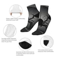 thumbnail image 5 of Fuzoiu Black Spiders Print Adult Socks, Crew Moisture-wicking Socks, Unisex Cushion Crew Socks,Casual Sports Ankle Socks, 5 of 7