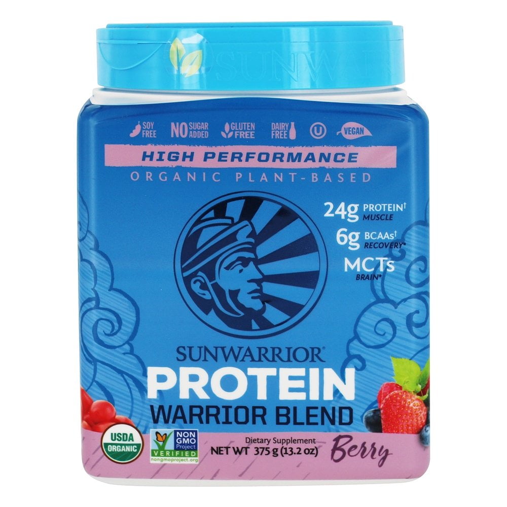 Sunwarrior Warrior Blend PlantBased Protein, Berry, 15 servings