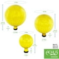 thumbnail image 6 of Achla Designs 6 Inch Gazing Glass Globe Sphere Garden Ornament, Lemon Drop, 6 of 7