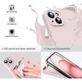 thumbnail image 3 of Liquid Silicone Case for iPhone 15 - [Camera All-Round Protection] [Soft Microfiber Lining Anti-Scratch] 4 Layer Full Covered Shockproof Gel Rubber Phone Case Cover, 6.1", Pink, 3 of 16