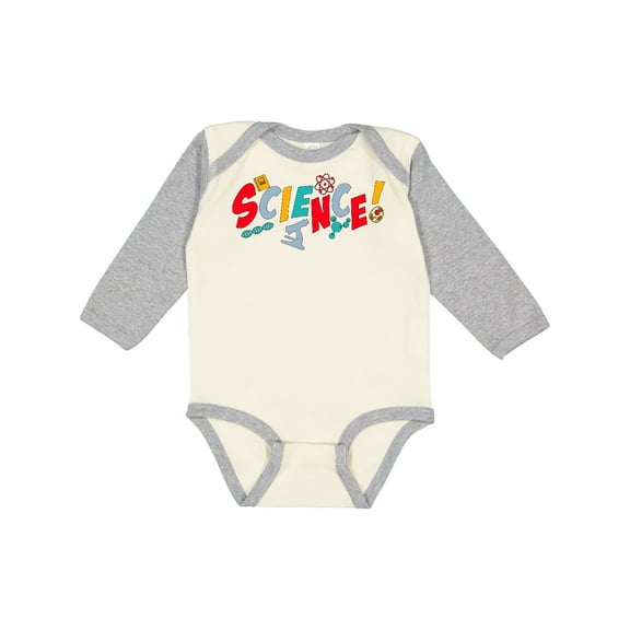 Inktastic Science Science Shapes Boys or Girls Long Sleeve Baby Bodysuit