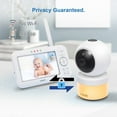 thumbnail image 3 of [Upgraded] VTech VM5463-2 Video Baby Monitor 5" LCD with 2 Cameras, Battery 12 Hrs. Video Mode, Pan Tilt Zoom, Color Night Light, Glow On The Ceiling Projection, Sound Activated Features, Two-Way Talk, 3 of 5