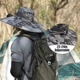 thumbnail image 5 of Wide Brim Solar Fan Outdoor Fishing Hat-Solar & USB Charging UPF50+ Outdoor Sun Hat with 2 Solar Fan for Work, Camping, 5 of 8