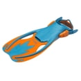 thumbnail image 2 of Aletas infantiles Cressi Rocks azul y naranja L/XL ajustables, 2 of 6