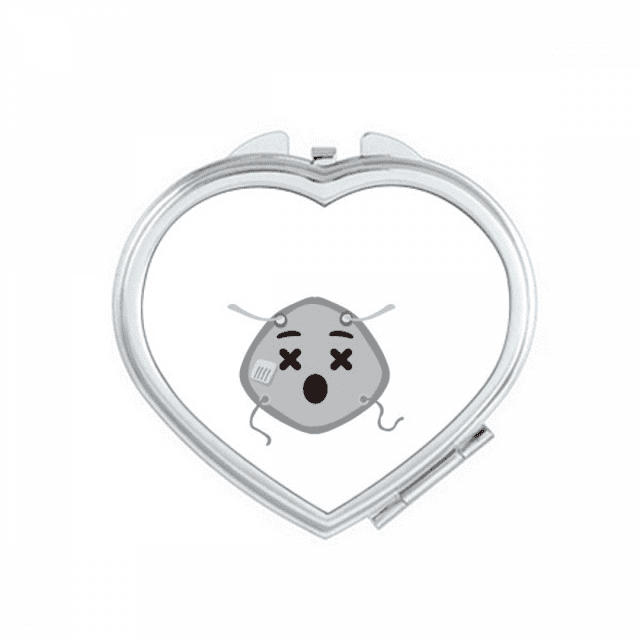Fainted Dazed Confused Head Expression Mirror Travel Magnification Portable Handheld Pocket Makeup