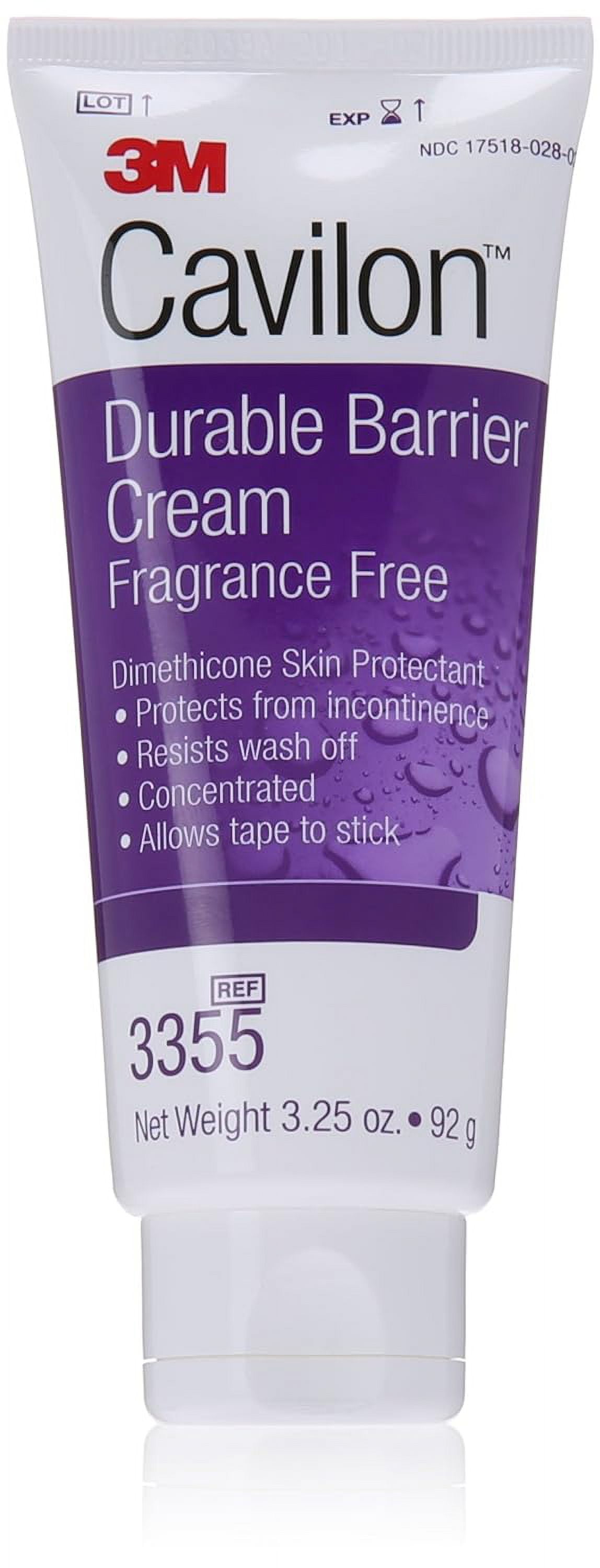 3M Skin Protectant Cream 3355 Unscented 3.25 oz Tube, Durable Long