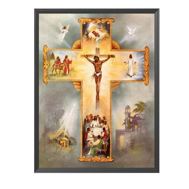 Bordado completo impreso 3 hilos 11CT Cristo creencia Kit estampado DIY punto de cruz Likrtyny decoración de arte