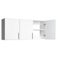 thumbnail image 2 of Bowery Hill Elite 54" White 3-Door Wall Storage Cabinet, 2 of 2