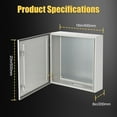 thumbnail image 2 of EastVita 20"x16"x8" Nema 4X Steel Electrical Box, IP66 Waterproof & Dustproof, Outdoor/Indoor Electrical Junction Box, with Mounting Plate, 2 of 7