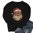 thumbnail image 4 of Chandails de Noël pour Femmes Mode de Noël pour Femmes T-Shirt à Manches Longues et Col Rond avec Coupe Ample et Design de Chandail Sans Capuche pour Femmes, 4 of 4