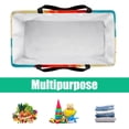 thumbnail image 5 of Geometric Cube Large Capacity Reinforced Oxford Cloth Storage Bin - Reusable, Foldable Picnic Baskets, Decorative Box, and Tote Bag, 5 of 7