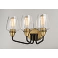 thumbnail image 3 of 26122CLBZAB Maxim Lighting Goblet-3 Light Bath Vanity-18 Inches wide by 9.5 inches high-Bronze/Antique Brass Finish, 3 of 5