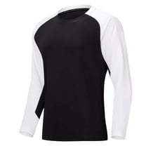 Mens Shirts Under $10 Mens Long Sleeve Baseball T-Shirt Raglan Color Block Lightweight Casual Pullover Plus Size Workout Fashion Shirt