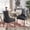Dark Grey, variant on iNSPIRE Q Zurich Transitional Light Distressed Natural Finish Linen Dining Chair, Grey (Set of 2)