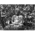 thumbnail image 1 of Cuadro Decorativo - Buda del jardín zen Jr  Impresión en canvas, estrechado., 1 of 2