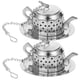 thumbnail image 2 of 2 uds colador de té de acero inoxidable forma de tetera creativa infusores de té té suelto más empinado, 2 of 4