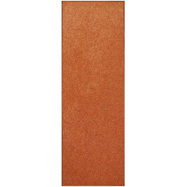 Furnish my Place Modern Plush Solid Color Rug - Orange, 4' x 50', Pet and Kids Friendly Rug. Made in USA, Runner, Area Rugs Great for Kids, Pets, Event, Wedding