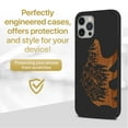 thumbnail image 2 of Case Yard Wooden Case for iPhone-12/12-Pro Soft TPU Silicone cover Slim Fit Shockproof Wood Protective Phone Cover for Girls Boys Men and Women Supports Wireless Charging Forest Bear Design, 2 of 7