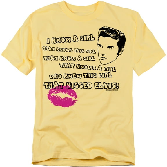 Elvis Presley T-Shirt Kissed Elvis Unisex Graphic Tee For Men & Women