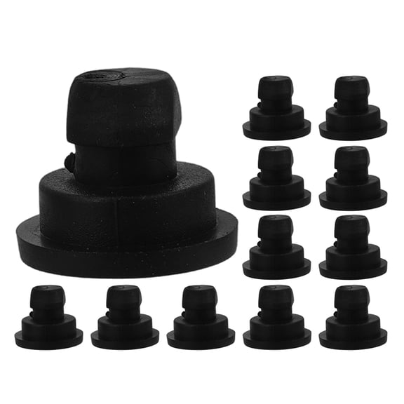 NICEXMAS 12Pcs Black Rubber Replacement Feet for Rice Cooker and Pressure Cooker Stable Support