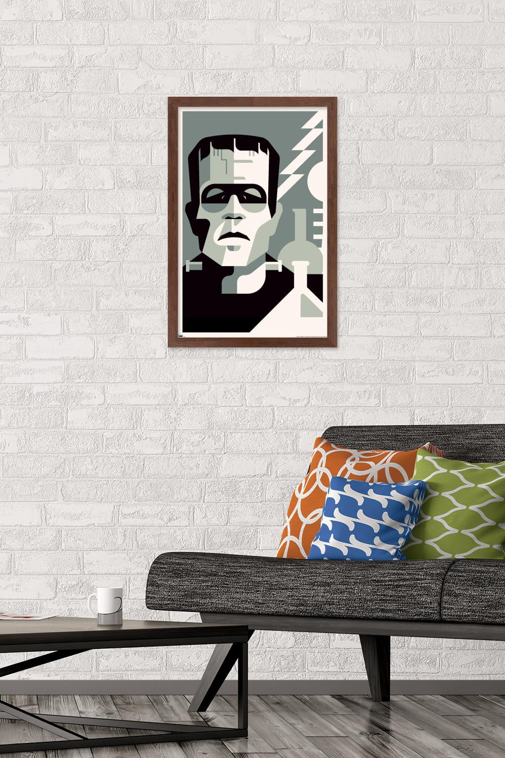 Frankenstein - Graphic Wall Poster, 14.725" x 22.375" Framed