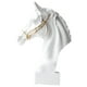 thumbnail image 3 of Estatua de cabeza de caballo, escultura artesanal, decoración de caballos, adorno de resina, figuras para escritorio Blanco, 3 of 9