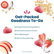 (12 pack) Amara Organic Breakfast Oat Melts Strawberry Baby Snack, No Added Sugar, Stage 2, 7g