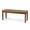 Envelope - Brown Leg & Seagrass, variant on Solid Wood Acacia Indoor Bench, Water Hyacinth Seat, Black Leg, Plait Style | Natural Woven Seat, Boho Entryway, Farmhouse Modern Style, Multi-Room Use